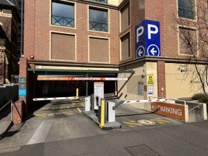 Ace Parking entrance at 265 Faraday Street, Carlton