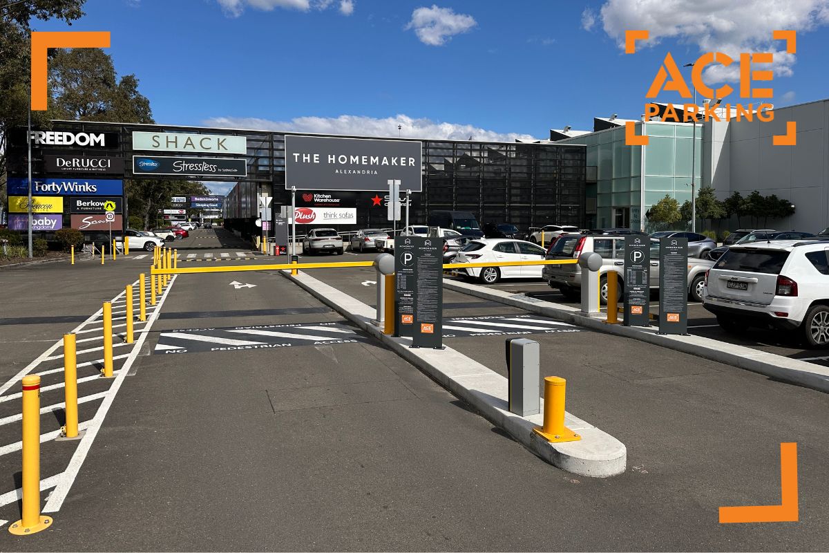 SKIDATA Licence Plate Recognition camera installed at an Ace Parking site in Sydney