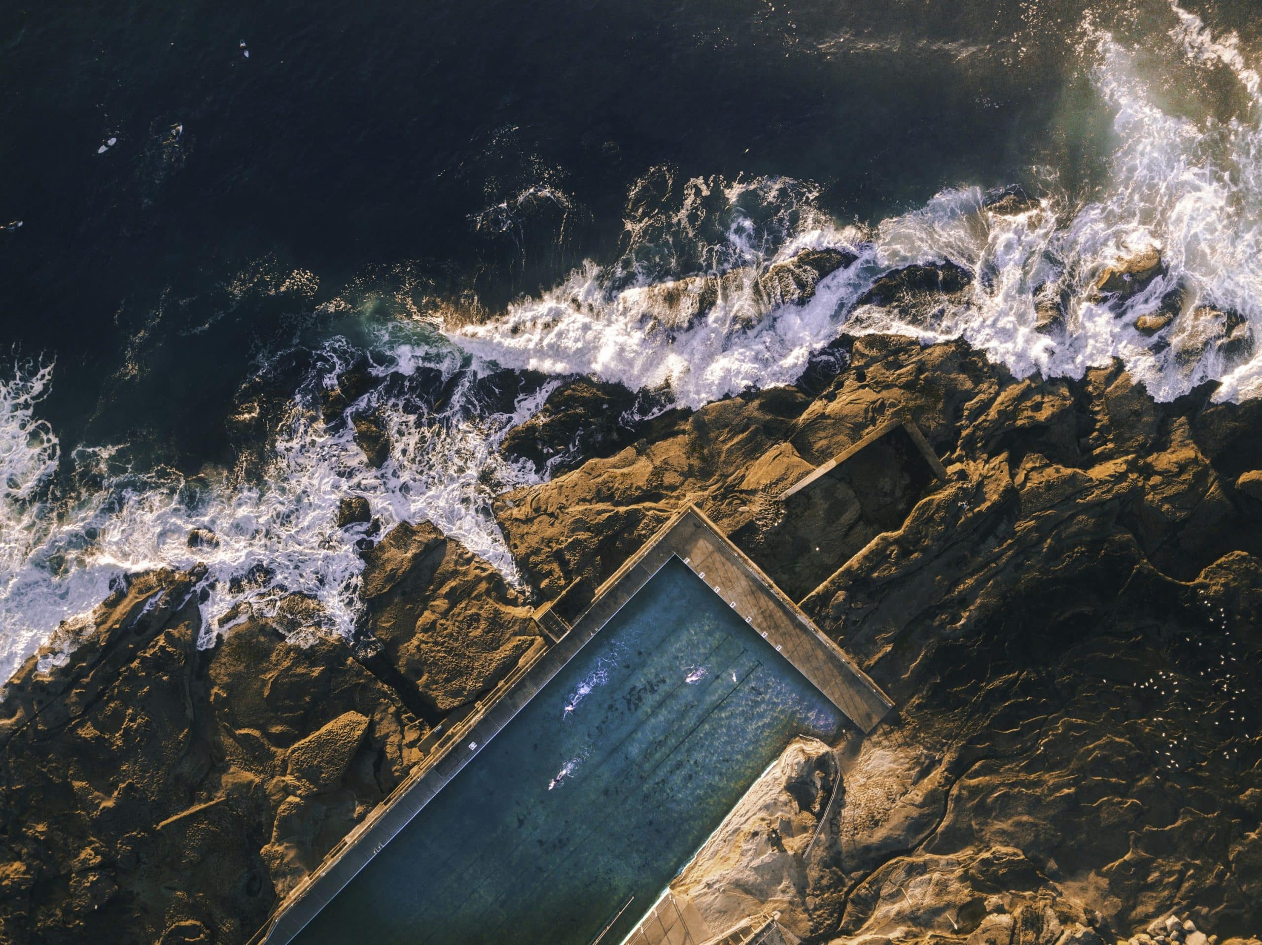 Sydney coastline and ocean pool
